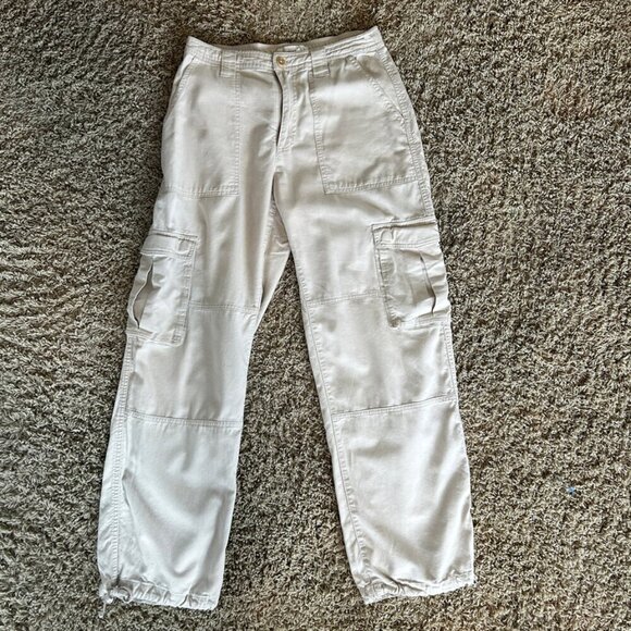 Abercrombie & Fitch Pants - Abercrombie & Fitch Casual Cargo Pants Drawstring Ankle Size Small High Rise